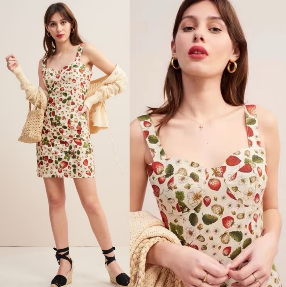 Rouje Paris Angie Mini Dress in Strawberry Blanc | 6 - Picture 2 of 10
